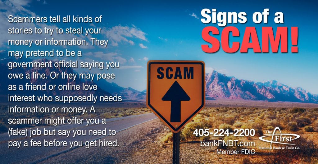 Signs of a Scam banner
