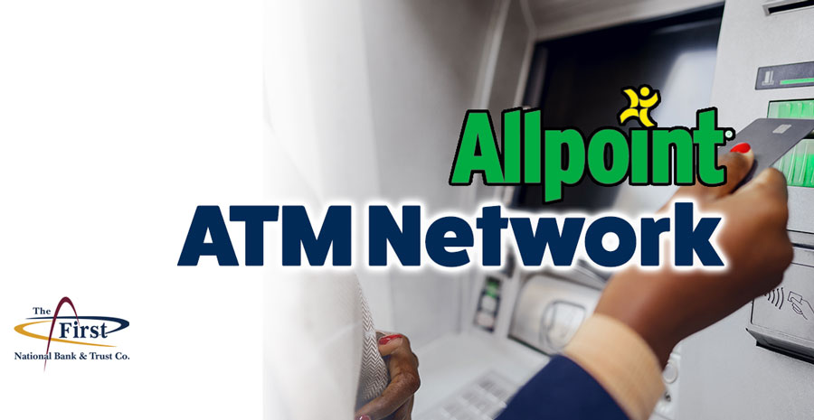 Allpoint ATMs woman inserting card in atm